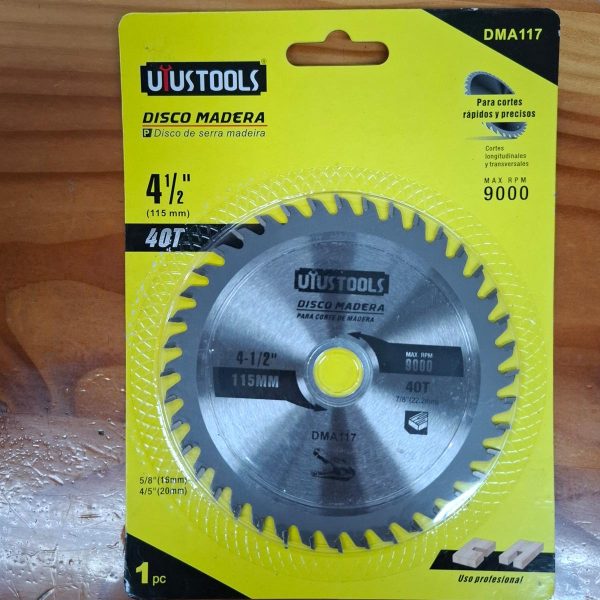 Disco de Corte Madera 4 1/2"