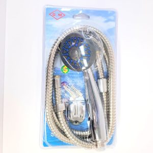 SET DE DUCHA CON SOPORTE Y FLEXIBLE 1.5 MTS GM